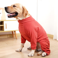 Winter Warm Fleece Full-Coverage Four-Legged Dog Coat for Large Breeds - Doberman Pet Home Clothes