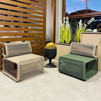 Outdoor Wicker Patio Sofa Set with Coffee Table for Garden Villa Balcony