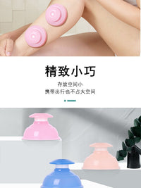 Portable Silicone Cupping Therapy Set - Manual Vacuum Suction Cups for Home Use
