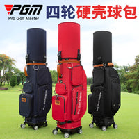 PGM Golf Hard Shell Travel Bag with 4 Wheels for Air Transport