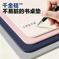 Eco-Friendly Eye-Protection Desk Mat for Students and Office, Reversible Solid Color