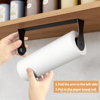 Wall-Mounted Toilet Paper Holder Stainless Steel No-Drill for Bathroom Kitchen
