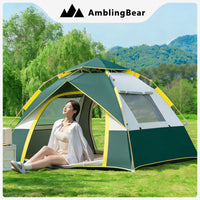 Mambear Automatic Pop-Up Camping Tent for 2-4 People, Waterproof Portable Outdoor Shelter