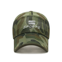 Men's Summer Breathable Mesh Sun Visor Baseball Cap with Extended Brim