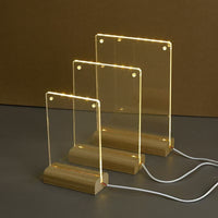Acrylic Photo Frame with Stand for Postcards, Photos, and Posters, Wall or Tabletop Display