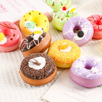 PU Slow Rebound Simulation Donut Model for DIY Cake Dessert Shop Decor & Photography Props