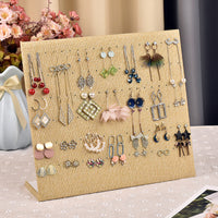 Velvet Earring and Necklace Display Stand for Jewelry Organization