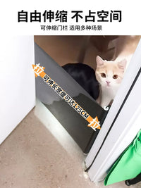 Retractable Pet Safety Gate for Dogs and Cats, No-Drill Indoor Stairway and Doorway Barrier