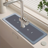 Modern Minimalist Diatomaceous Earth Faucet Splash Guard Mat for Kitchen Sink