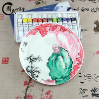 No-Bake Ceramic Paint Set for Glass and Pottery - DIY Hand-Painted Pigments