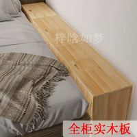 Solid Wood Bedside Cabinet Bay Window Low Cabinet Tatami Storage Unit