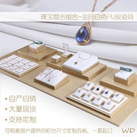 Jewelry Display Stand for Earrings, Rings, Necklaces, and Bracelets - Countertop Riser & Flat Board