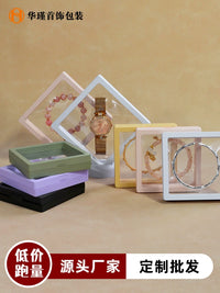 PE Film Suspension Jewelry Display Box Anti-oxidation Transparent Storage for Bracelets Necklaces Earrings