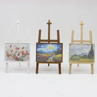 1:12 Dollhouse Miniature Easel with Painting Model for BJD Scene Props