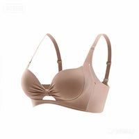 Seamless Push-Up Bra Set for Small Busts, Wire-Free, Anti-Sagging, Side Support