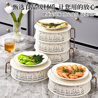 Hollow Food Cover Stackable Insulated Breathable Anti-Fly Insect Proof Meal Cover for Home Dining Table