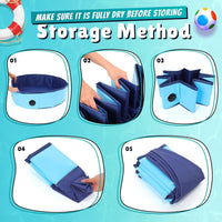 Foldable Pet Swimming Pool Portable Dog Bath Tub