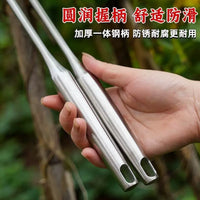 Stainless Steel Weeding Rake with Manganese Steel Head for Gardening and Soil Loosening