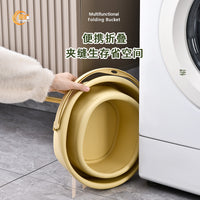 Multifunctional Portable Car Wash Folding Bucket Silicone Plastic Handheld Outdoor Fishing Vehicle Travel Water Container