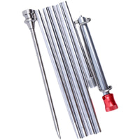 Portable Folding Camping Lantern Stand with Ground Insert or Desktop Base