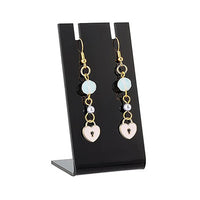 Acrylic L-Shaped Earring & Necklace Jewelry Display Stand for Retail & Photography
