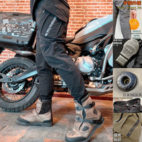 WK Knight Motorcycle Racing Pants with Armor - Summer Quick-Dry Breathable Stretch