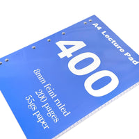 A4 Thick 200-Page Notebook for Students, Exam Prep, and General Note-Taking, American Ruled