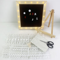 Felt Letter Board with Wooden Stand for Office & Store Display