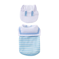 Pet Dog Sailor Collar Vest and Dress Set for Small to Medium Dogs