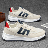 Men's Summer Breathable Mesh Casual Running Shoes Thick Sole