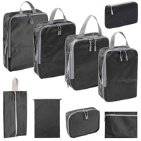 Rhombus Compression Travel Storage Bags Set for Clothes and Toiletries