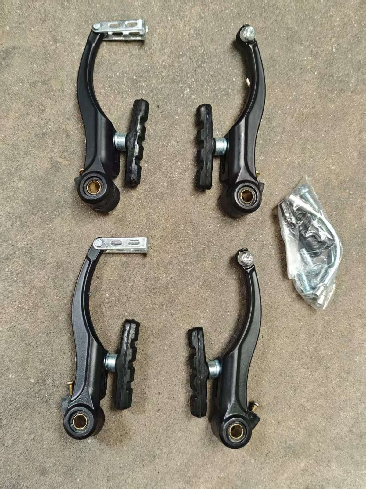 Mountain Bike V-Brake Caliper Set - Aluminum Alloy Front & Rear Brakes for Cycling
