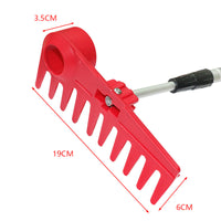 Golf Course Sand Bunker Rake with Telescopic Ball Retriever