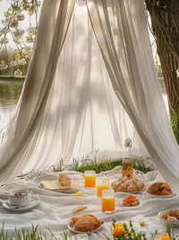 Outdoor Portable Dome Mosquito Net for Camping & Picnics, Hanging Canopy for Beds, Insect Protection