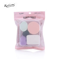 Keli 9-Piece Diamond Edge Makeup Sponge Set with Gourd Beauty Blender for Travel, Application & Removal