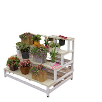 Modern Multi-Tier Trapezoid Plant Stand for Indoor Balcony and Flower Shop Display