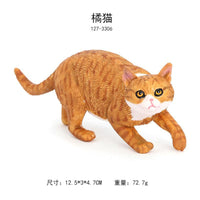 Realistic Solid Sleeping Cat Figurine Model Toy