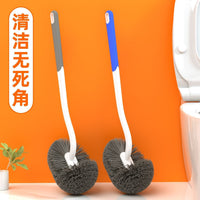 Long-Handle Wall-Mounted Toilet Brush for Bathroom Cleaning