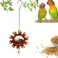 Sun Face/Flower Hanging Bird Feeder for Garden