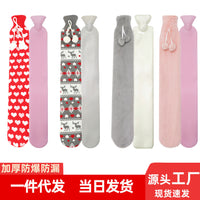 High-Density Transparent PVC Long Hot Water Bottle with Explosion-Proof Design