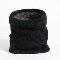 Winter Knitted Fleece Lined Neck Warmer Scarf for Cold Weather