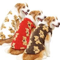 Pet Plush Warm Winter Coat for Small to Large Dogs and Cats