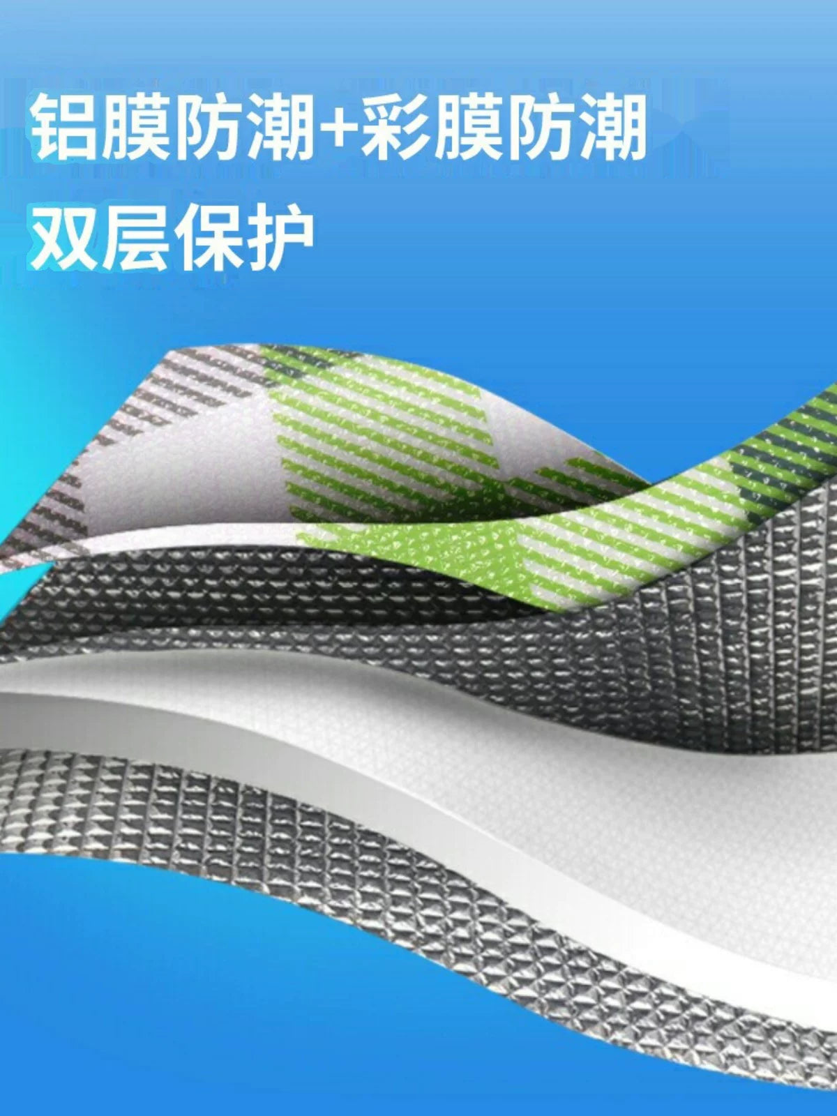 Hexagonal Aluminum Foil Picnic Mat for Outdoor Camping and Moisture Protection