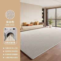 Sisal-Look Area Rug for Living Room and Bedroom - Durable, Stain-Resistant, Easy Care, Foldable