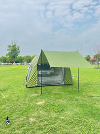 SUV Tailgate Tent with Awning, Oxford Cloth, Quick Setup for Outdoor Camping