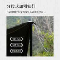 Outdoor Camping Tarp Sunshade - Waterproof, UV Protection, Portable Shelter for Picnics & Camping