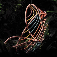 Outdoor Rattan Woven Swing Basket Chair for Villa Courtyard Balcony