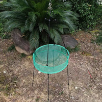 Outdoor Windproof Bird Feeder Net Bag with Top and Bottom Buckles for Garden and Yard