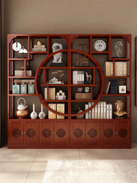 New Chinese Style Display Cabinet Tea Room Shelf Multi-Treasure Curio Rack Living Room Decor
