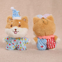 Shiba Inu Plush Keychain Doll - Chef, Nurse, Police, Pajamas Outfits - 14cm